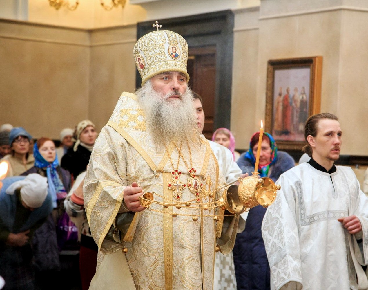 Владыка Сергий совершил всенощное бдение в Крещенский сочельник