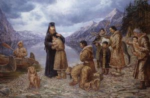 Изображение Патриарха Тихона на исторических полотнах