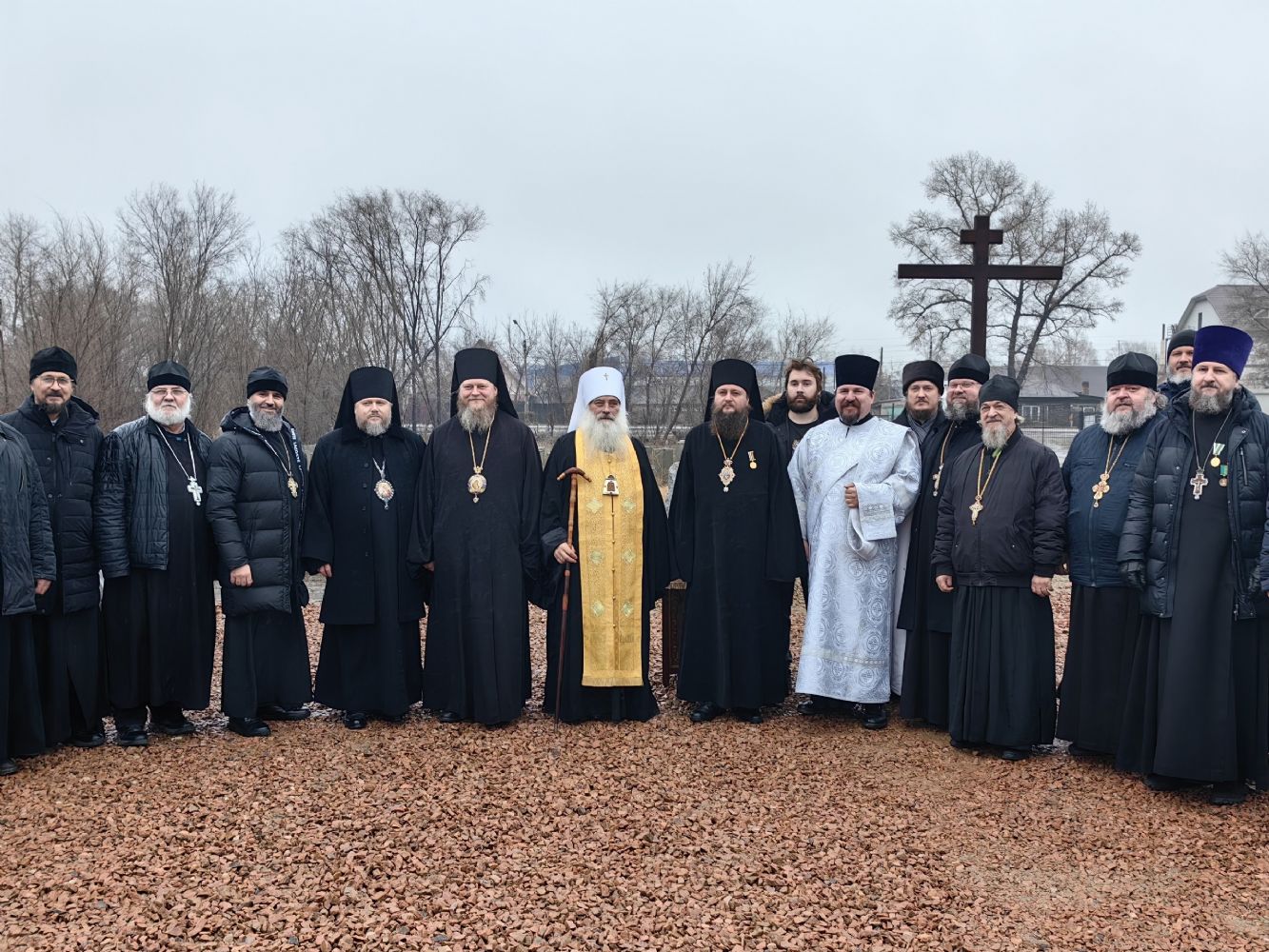 Освящение закладного камня в основание Троицкого кафедрального собора г. Рубцовска