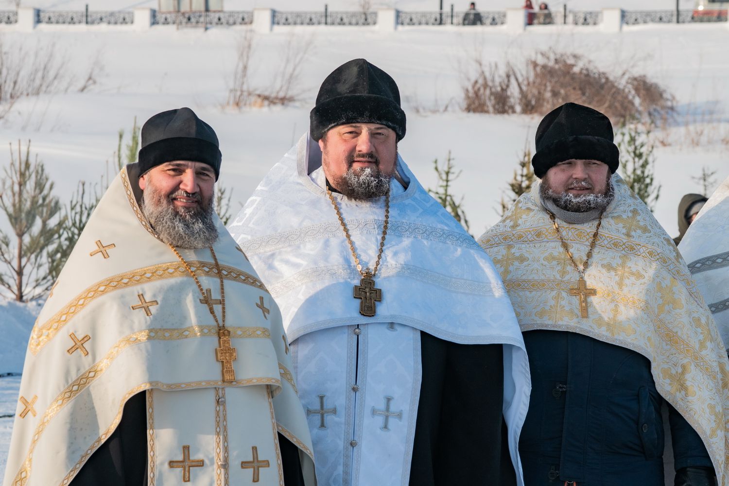 Протоиерей Андрей Басов сослужил Митрополиту Сергию чин великого освящения вод в реке Обь